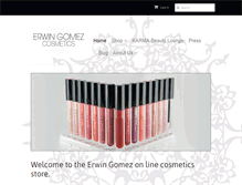 Tablet Screenshot of erwingomezcosmetics.com